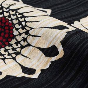 浴衣 レディース 女性浴衣 単品「黒×生成り ...の詳細画像4