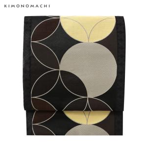KIMONOMACHI 京袋帯 単品 数量限定 オリジナル「アイボリー ぶち猫と蝶