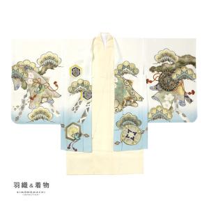 七五三 着物 男の子 5歳 羽織袴セット「白 ...の詳細画像4