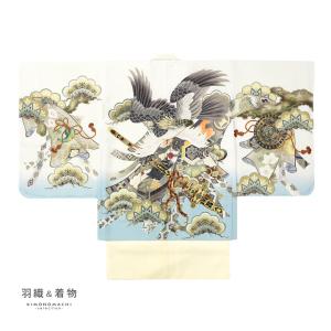 七五三 着物 男の子 5歳 羽織袴セット「白 ...の詳細画像5