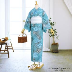 お仕立て上がり絞り浴衣単品 花しぼり「薫風 浅...の詳細画像3