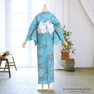 お仕立て上がり絞り浴衣単品 花しぼり「薫風 浅...の詳細画像4