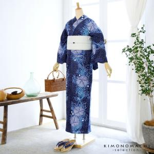 お仕立て上がり絞り浴衣単品 花しぼり「宵の風 ...の詳細画像3