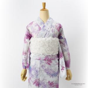 ローズ 兵児帯 単品「ローズ ホワイト」薄手 ...の詳細画像5
