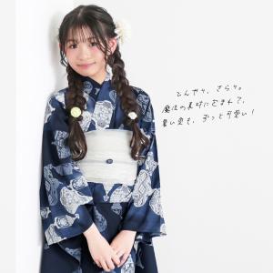 浴衣 女の子 子供浴衣セット(浴衣+しわ兵児帯...の詳細画像2