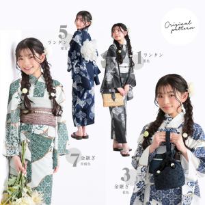 浴衣 女の子 子供浴衣セット(浴衣+しわ兵児帯...の詳細画像5