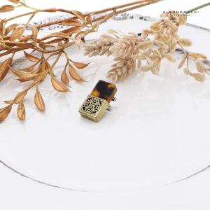 帯留め 単品 「スクエア べっ甲調、金古美」日...の詳細画像2