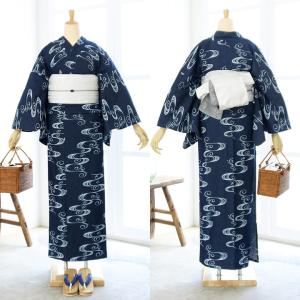 浴衣 レディース 女性 デニム浴衣 単品「シン...の詳細画像4