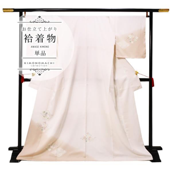 付け下げ お仕立て上がり 単品「薄灰梅色 松菱に葡萄蔓」Fサイズ  附下 礼装 付け下げ 付下げ 東...