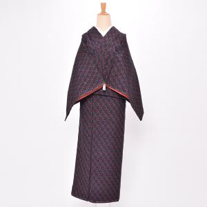 Prices down2）セミオーダー 洗える 着物 小紋 反物 市田ひろみ「赤 鮫