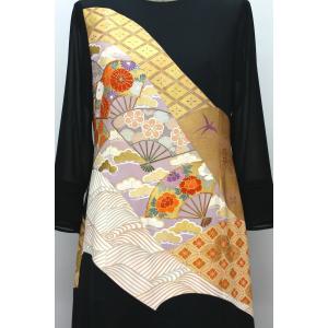 084一点物の正絹留袖ドレス【留袖ドレス 着物...の詳細画像5