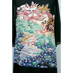 161一点物の正絹留袖ドレス【留袖ドレス 着物...の詳細画像5