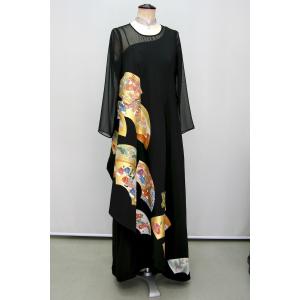 181一点物の正絹留袖ドレス【着物ドレス 結婚...の詳細画像2