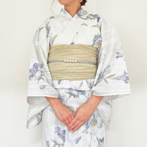 【 オトナのゆかた 】単品 コスモス 水彩画の...の詳細画像5