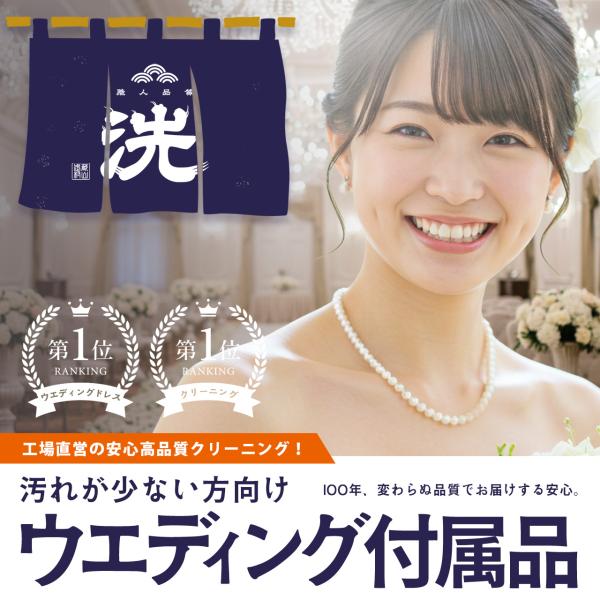 創業100年の信頼！ウエディングドレス付属品 小物 ドレスクリーニング その他各種ドレス 染み抜き無...