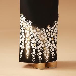 送料無料【黒留袖フルレンタルセット】うすずみ桜...の詳細画像4