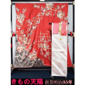 振袖セット 振袖と袋帯、帯揚げ、帯締め、重ね衿の5点セット ...