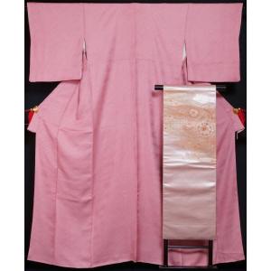 美品 結城紬 身丈159.5cm 裄丈64cm M 袷 証紙あり 色紙 風景 紺色 正絹