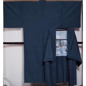 男着物 未使用品 紬 アンサンブル 着物・羽織 2点