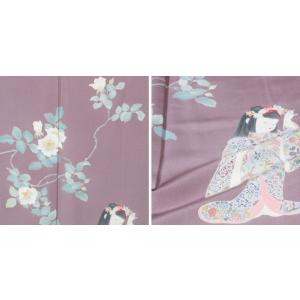 初代 由水十久 加賀友禅訪問着 未使用品 野薔...の詳細画像3