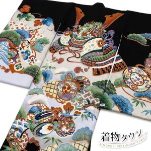 家紋入れ（絞り柄） お宮参り着物 男の子 男児 子供 初着 産着 祝着