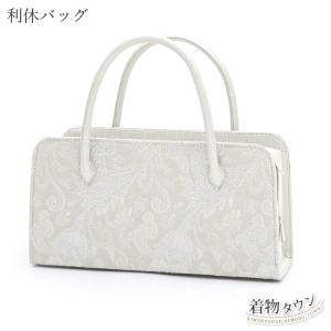 925　未使用品　正絹•縮緬　紫✕クリーム系暈し　普段用　礼装用　利休バッグ 925 未使用品 正絹•縮緬 紫✕クリーム系暈し 普段用 礼装