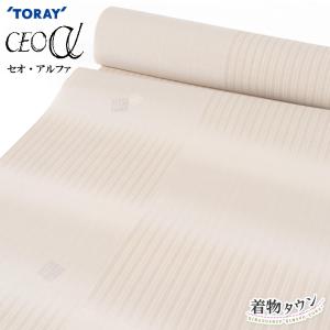 東レ セオアルファ 反物 着尺 夏物 薄物 洗える着物 月華美人 小紋 アイボリー 白系 単品 お誂え オーダー 広幅 単衣 羽織 コート