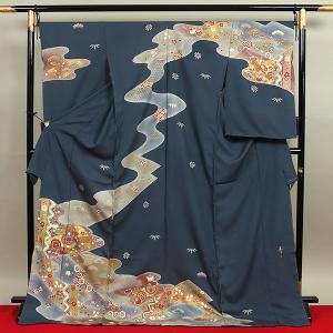 和遊館】即決eha1389 お仕立て付き！本加賀友禅「佐藤賢一」浜ちりめん