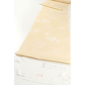 和遊館 即決kka2691 寿光織 皇室献上工場 地紋入り 小紋 着尺 小花 お