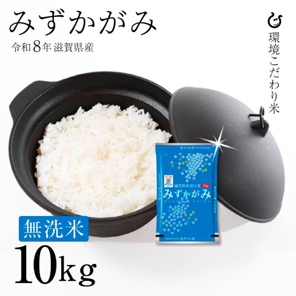 新米 ★★無洗米★★ みずかがみ 10kg 5kg×2袋 滋賀県産 令和7年 80