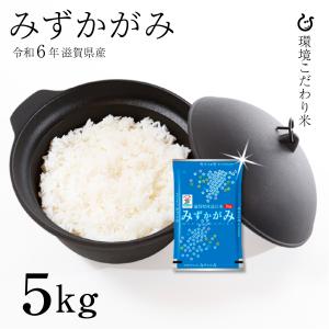 【特A】みずかがみ 白米 玄米 5kg 令和5年 滋賀県産 米 お米 送料無料 環境こだわり米 80