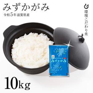 【特A】みずかがみ 白米 玄米 10kg 令和5年 滋賀県産 米 お米 送料無料 環境こだわり米 80