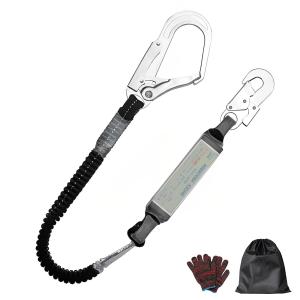 [winfull] 安全帯 ランヤード 新規格 墜落制止用器具 胴ベルト型と組み合わせて使えるランヤード フルハーネスランヤード 伸縮式 ショックア