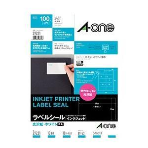インクジェットプリンタラベル インクジェット光沢紙ラベル A4判10面ラベル名刺10シート｜kimuraya-select