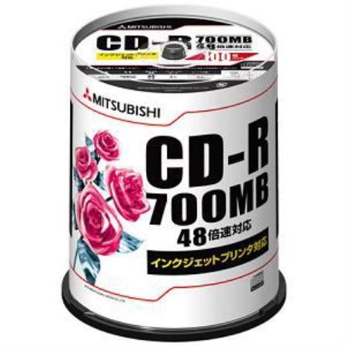 バーベイタム(Verbatim)  SR80PP100 CD-R 1回記録用 700MB 48倍速 ...
