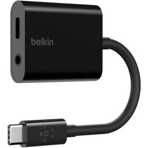 Belkin ベルキン NPA004BTBK iPad Pro 対応 USB-C to 3.5mm オーディオ、 チャージ アダプタ ブラック｜kimuraya-select