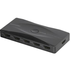 グリーンハウス GH-HSWM5-BK HDMIセレクタ 手動切り替えモデル HDCP 2.2 HDR10 Input5+Output1ポート GHHSWM5BK｜kimuraya-select