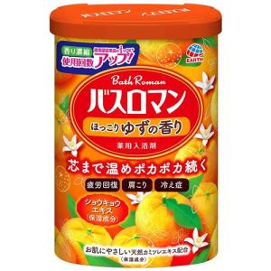 アース製薬 バスロマン ほっこりゆずの香り (600g) 【医薬部外品】｜kimuraya-select