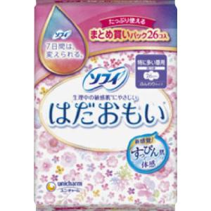 ユニ・チャーム ソフィはだおもい 特に多い昼用 260 羽つき 26枚｜kimuraya-select