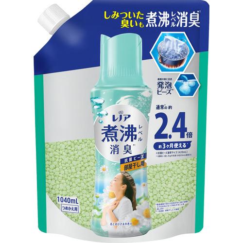 P&amp;Gジャパン レノア煮沸レベル消臭抗菌ビーズ 部屋干し 花とおひさまの香り 詰替 特大サイズ 10...