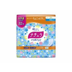 大王製紙 ナチュラ さら肌さらり よれスッキリ吸水ナプキン 26cm 65cc 大容量 32枚｜kimuraya-select