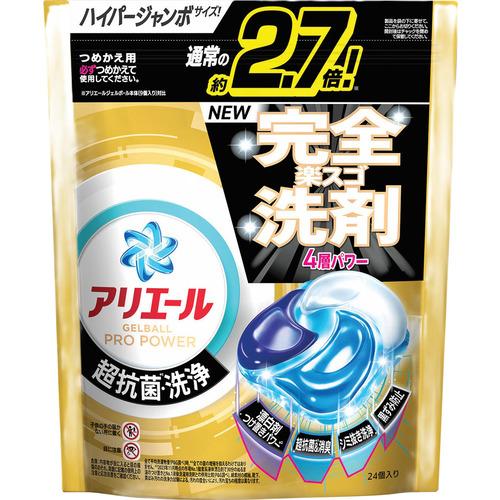 P&amp;G アリエールジェルボールプロ パワー つめかえ ハイパージャンボサイズ 24個