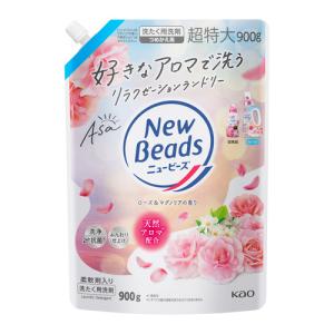 花王 ニュービーズ ローズ&マグノリアの香り つめかえ用 洗濯洗剤 900g｜kimuraya-select