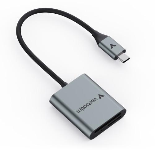 Verbatim SDMSD4CRV1 SD／microSDカードリーダー UHS-II対応 PC ...