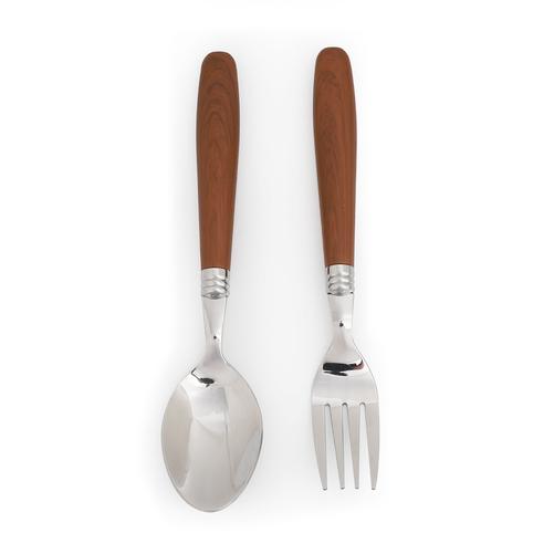 ヤマダオリジナル カトラリー2点セット ダークブラウン M