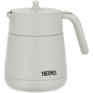 THERMOS サーモスTTE-700 LGY 真空断熱ティーポット 720ml ライトグレー TTE700 LGY｜kimuraya-select