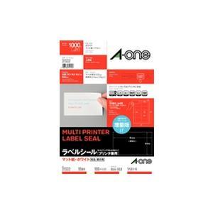エーワン 31532 ラベルシール プリンタ兼用 (A4／10面／四辺余白付／100シート) ホワイ...