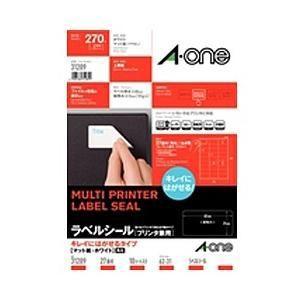 エーワン ラベルシール プリンタ兼用 キレイにはがせるタイプ マット紙・ホワイト・ A4判 27面 ...