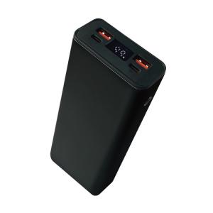 OSMA LU2C2MP200A-CCBK デジタル残量表示付 出力20000mAh モバイルバッテリー  ブラック｜kimuraya-select