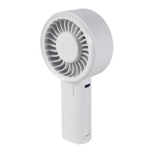 千住 HF2020U(W) ミニハンディファン 大風量 USB充電式 風量5段階切替 ストラップ付 ...